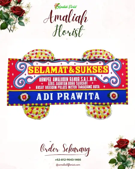 Papan Bunga Ucapan Selamat 1 Ilir